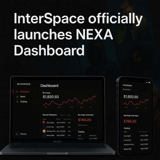 InterSpace music dashboard